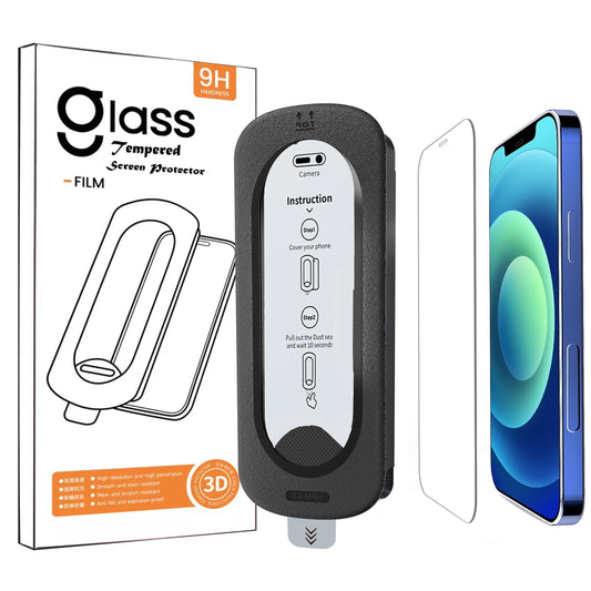 YOUPECK 2 Pack Auto-Alignment OneTouch Privacy films for iPhone 12 / iPhone 12 Pro