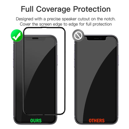 YOUPECK 2 Pack Auto-Alignment OneTouch films for iPhone 11 Pro Max/XS Max (6.5"), Tempered Screen Protector